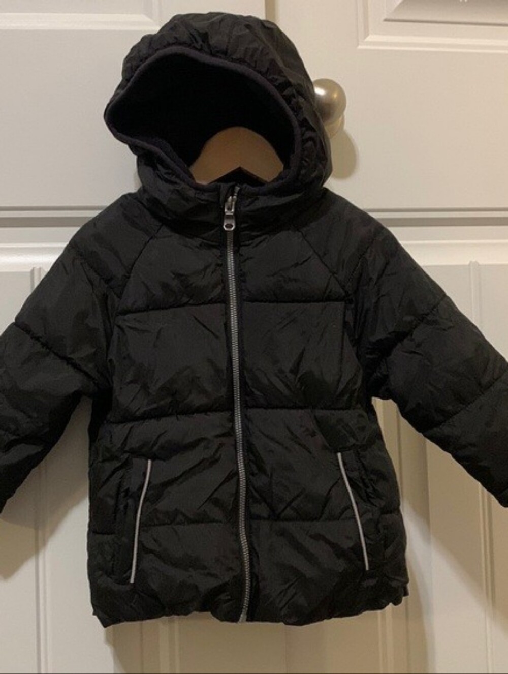 George Black Kids Hooded Puffer Jacket
